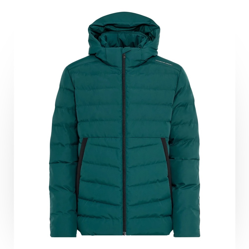 NWT $550 Porsche Design Warm Padded Quilted Down Jacket Small Varsity Green S